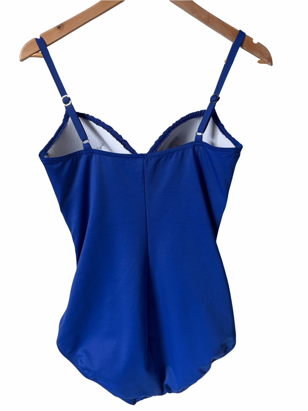Miracle Suite Rialto Ruched Blue One-Piece Swimsuit Size 12 - Picture 5 of 9